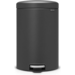 Brabantia Newicon Pedaalemmer 20 Liter Met Kunststof Binnenemmer - Mineral Infinite Grey - Grijs