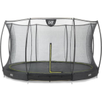 EXIT Toys Silhouette Ground Ingegraven Trampoline Met Veiligheidsnet - 366 Cm - - Zwart