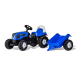 Rolly Toys Traptractor Rollykid Landini Power Farm Junior - Blauw