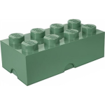 Lego Brick 8 Opbergbox - Zand - Groen