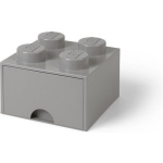 Lego Brick 4 Opberglade - Medium Stone Grey - Grijs