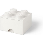 Lego Brick 4 Opberglade - - Blanco