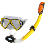 Intex Silicone Aviator Pro Snorkelset - Geel