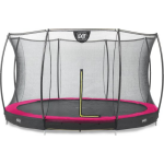 EXIT Toys Silhouette Verlaagde Trampoline Met Veiligheidsnet Rond - 366 Cm - - Roze