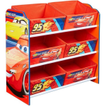 Disney Cars Opbergkast 6 Vakken - Rood