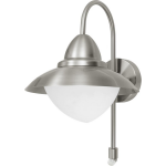 EGLO Buiten-wandlamp/1 Rvs Met Sensor 'Sidney' - Silver