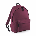 Hippe Rugtas Met Voorvak Bordeaux - Rugzak Voor Onderweg - Backpack - Schooltas - Rood