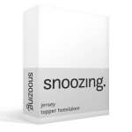 Snoozing Jersey - Topper Hoeslaken - Katoen - 90x210/220 - - Wit