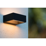 Lucide Goa - Wandlamp Buiten - Led - 1x6 - Zwart