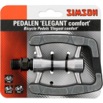 Simson Pedalen Set Elegant Comfort 9/16 Inch/zwart - Grijs