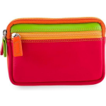 Mywalit Small Leather Double Zip Purse Portemonnee Jamaica - Rood