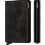 Secrid Slim Wallet Portemonnee Vintage Black - Negro