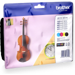 Brother LC-125XL-127XL - Inktcartridge / Cyaan / Magenta / / Hoge Capaciteit - Geel