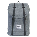 Herschel Retreat Rugzak Raven Crosshatch/Black Rubber - Grijs