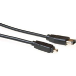 ACT Intronics Firewire IEEE1394 aansluitkabel 6-pin male - 4-pin male