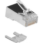 Intronics Shielded CAT6 RJ-45 connector voor kabel met soepele en massieve aders in zakje 25 stuks