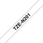 Brother TZE-N201 Labelprinter-tape - Zwart