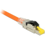 DeLOCK 86285 RJ45, Zilver, Transparant, Geel kabel-connector - Zwart