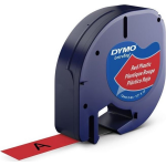 Dymo 12mm LetraTAG Plastic tape - [S0721630] - Rood