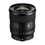 Sony - Objetivo FE Lens 20 Mm F1,8 G SEL20F18G Negro