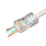 Gembird LC-PTF-01/100 RJ-45, Zilver, Transparant kabel-connector - Bruin