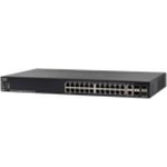 Cisco SG550X-24MP-K9 Managed L3 Gigabit Ethernet (10/100/1000) 1U Power over Ethernet (PoE) - Zwart
