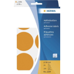 Herma Universele etiketten/Kleur punten Ã¸ 50mm fluor oranje voor handmatige opschriften 144 St.