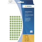 Herma Universele etiketten/Kleur punten Ã¸ 8mm groen voor handmatige opschriften 5632 St.