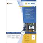 Herma Etiketten outdoor kleeffolie wit 210x297 A4 10 st.