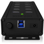 ICY BOX 7 Poorten Hub USB 3.0 - Zwart