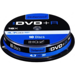 Intenso 1x10 DVDR 8.5GB 8x Speed. dubbel laags Cakebox