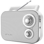 Muse M-051 RW Radio FM lichtnet/batterij wit