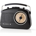 Nedis FM-radio | 4,5 W | Draaggreep | | - Zwart