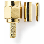 Nedis SMA-Connector | Male - Voor RG174-Kabels | 2 Stuks | - Goud