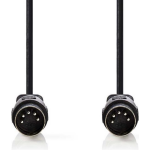 Nedis DIN-Audiokabel | DIN 5-Pins Male - DIN 5-Pins Male | 3,0 m | - Zwart