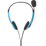 Nedis PC-Headset | On-Ear | 2x 3,5 mm Connectoren | 2,0 m | - Blauw