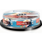 Philips DVD+R Double layer 8.5GB 8xspeed spindle 10 stuks