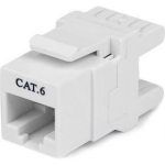 Startech .com 180° Cat6 Contactbus RJ45 Ethernet Cat6 Wandcontactbus Type 110 - Wit