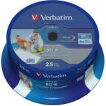 Verbatim 1x25 BD-R Blu-Ray 25GB 6x Speed DL Wide Printable CB