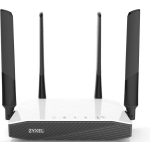 Zyxel NBG6604 Dual-band (2.4 GHz / 5 GHz) Gigabit Ethernet, Wit draadloze router - Zwart