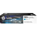 HP 981Y Extra High Yield Cyan Original PageWide Cartridge Cartridge 16000pagina's Cyaan