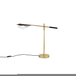 QAZQA Design tafellamp zwart met goud - Sinem