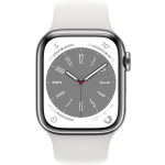 Apple Watch Series 8 Cellular 45 Mm Silver/stainless Steel/white