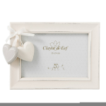 Clayre & Eef Fotolijst 16x2x12 Cm / (13x9 Cm) - Wit - Mdf