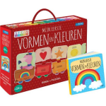 Top1Toys Puzzeltrein 20 stukjes en boek - Mijn eerste vormen en kleuren