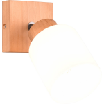 BES LED Led Wandspot - Wandverlichting - Trion Asmara - E14 Fitting - Vierkant - Mat - Hout - Bruin