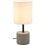 BES LED Led Tafellamp - Tafelverlichting - Trion Banilo - E14 Fitting - Rond - Mat/wit - Beton - Grijs