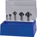 Set verzinkboren | DIN 335 C 90 graden | 6,3-25 mm | HSS TiAlN | 5-delig kunststofbox - 4000865219