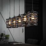 Hoyz - Industriele Hanglamp - 5 Lampen - ø17 - Spiraal - Grijs