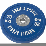 Gorilla Sports Bumper Plate - Halterschijf - 20 Kg - Gripper Gietijzer - 50 Mm